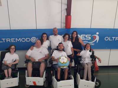 Il team dell'Oltre sport, formato da otto giocatori con un et� compresa tra i 19 e i 35 anni